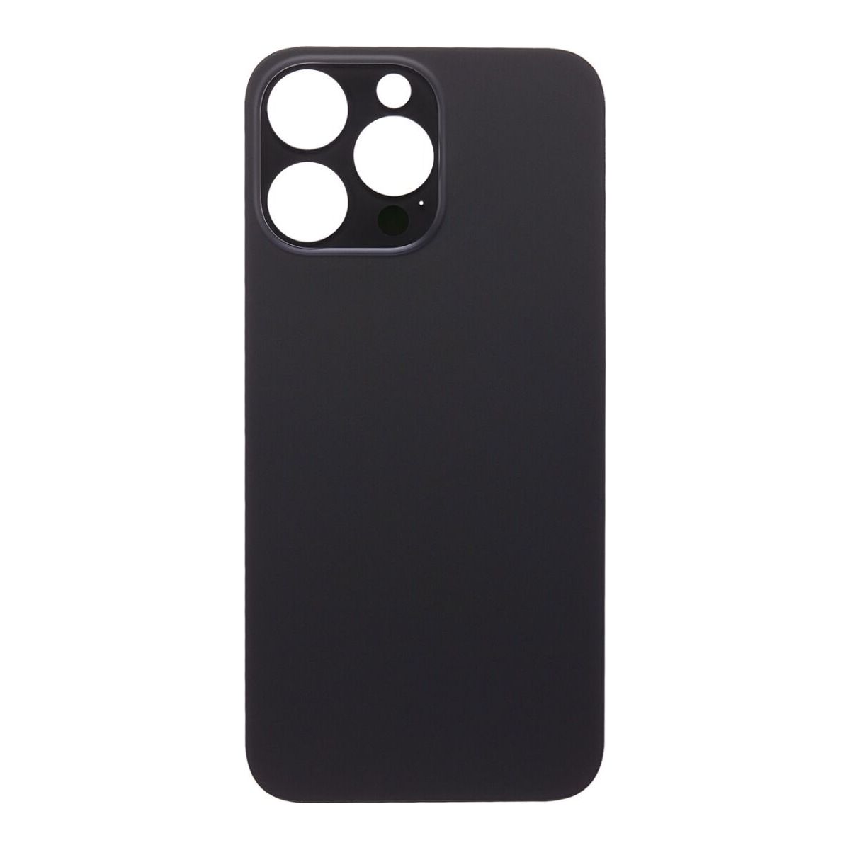 iP 14 Pro Max Back Glass (Bigger Camera Hole) (Space Black) (NO LOGO)