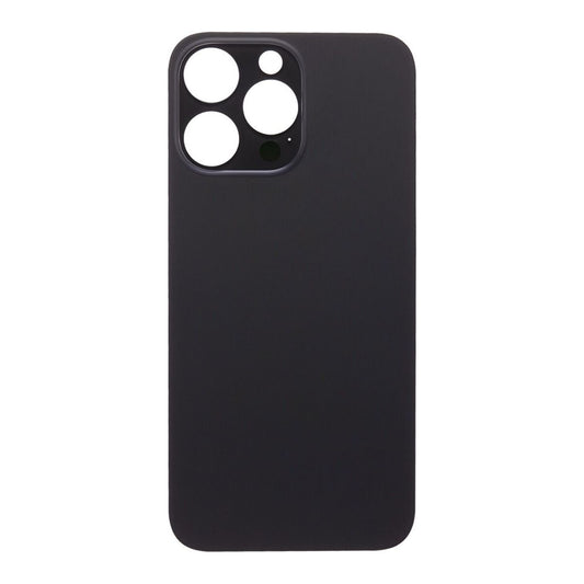 iP 14 Pro Max Back Glass (Bigger Camera Hole) (Space Black) (NO LOGO)
