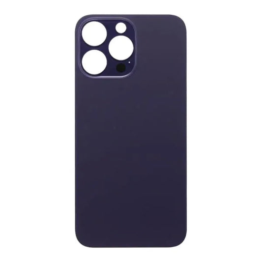 iP 14 Pro Max Back Glass (Bigger Camera Hole) (DEEP PURPLE) (NO LOGO)