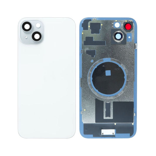 iP 15 Plus Back Glass (Bigger Camera Hole) (NO LOGO) (BLUE)