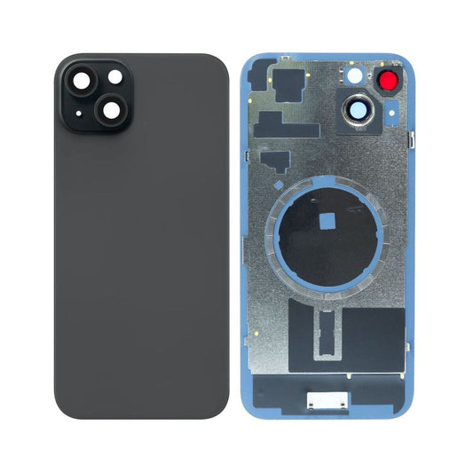 iP 15 Plus Back Glass (Bigger Camera Hole) (NO LOGO) (BLACK)