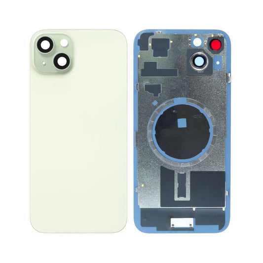 iP 15 Plus Back Glass (Bigger Camera Hole) (NO LOGO) (GREEN)