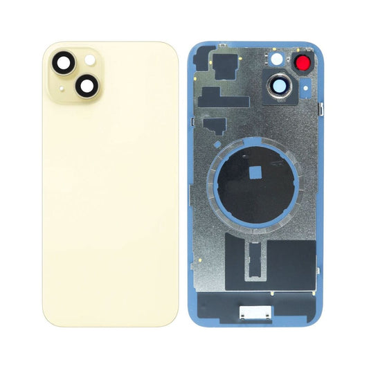 iP 15 Plus Back Glass (Bigger Camera Hole) (NO LOGO) (YELLOW)