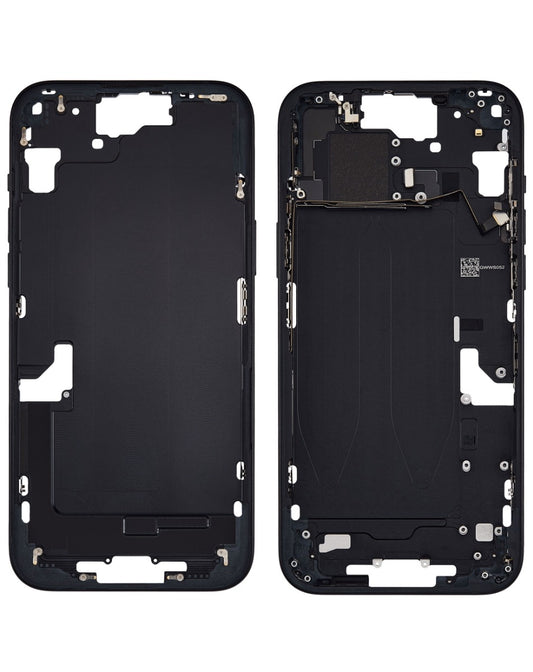 Middle Frame with Small Parts for iPhone 15 Plus (BLACK) (US Version)