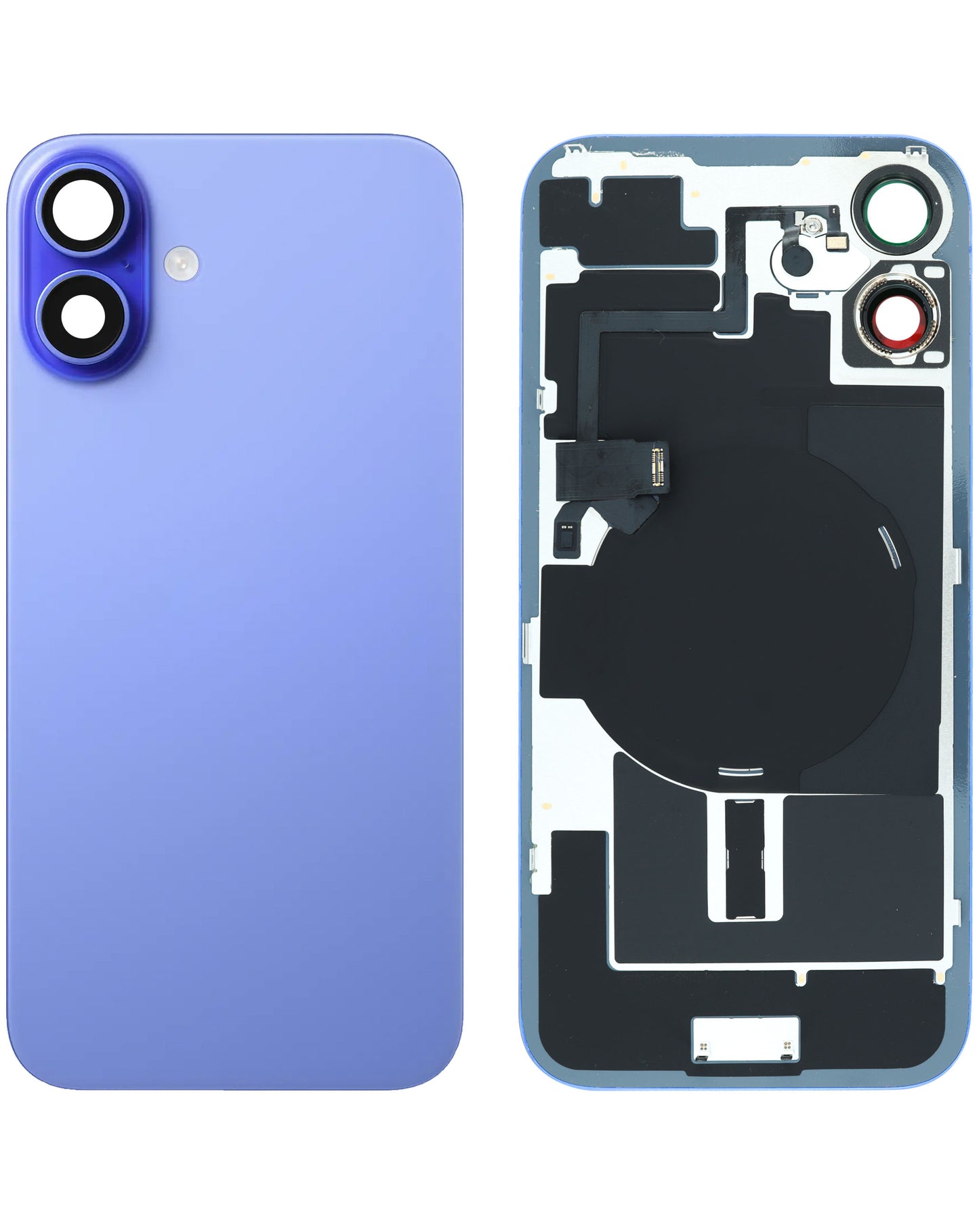 Replacement For iPhone 16 Plus Back Glass Panel With Magnet- Ultramarine (NO LOGO)