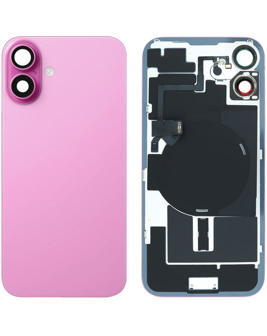 Replacement For iPhone 16 Plus Back Glass Panel With Magsafe Magnet- Pink (NO LOGO)