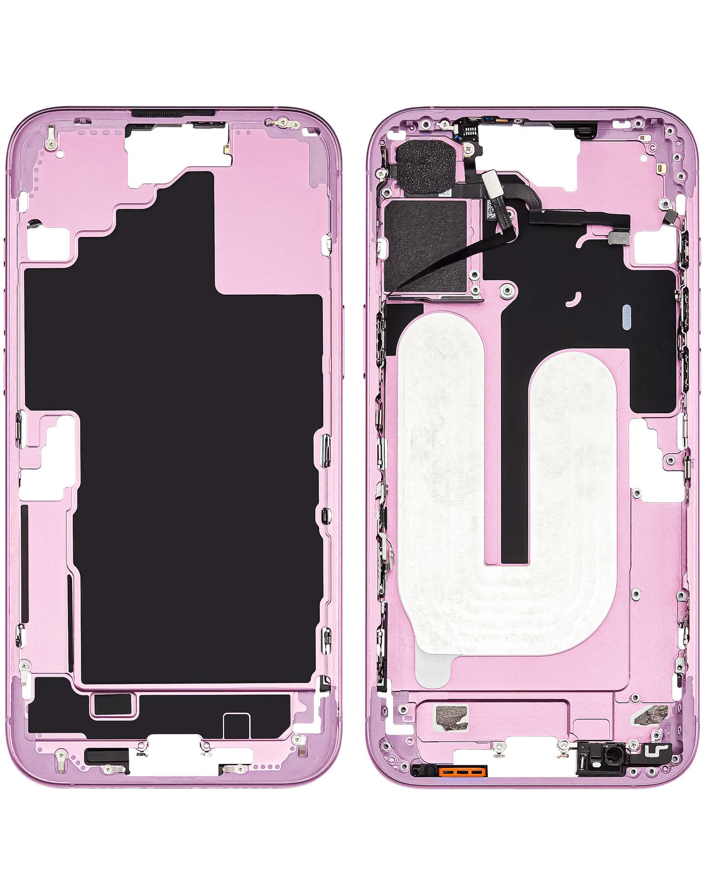Middle Frame w/Parts for iP 16 PLUS (PINK)