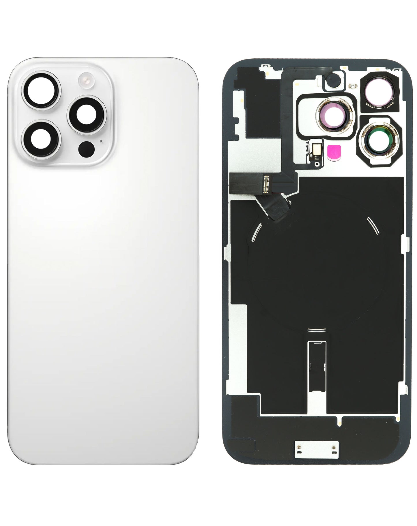 Back Glass (NO LOGO) 16 Pro Max Service Pack