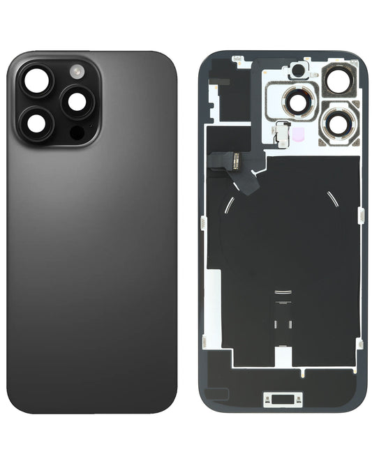 Back Glass(Black Titanium) OEM PULL iPhone 16 Pro Max