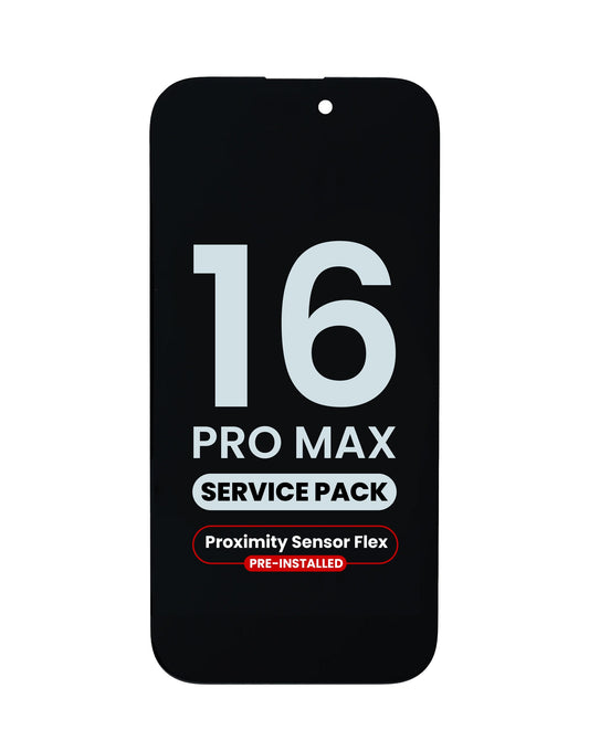 OLED Assembly with Proximity Sensor Flex Pre-Installed for iPhone 16 Pro Max (Service Pack)