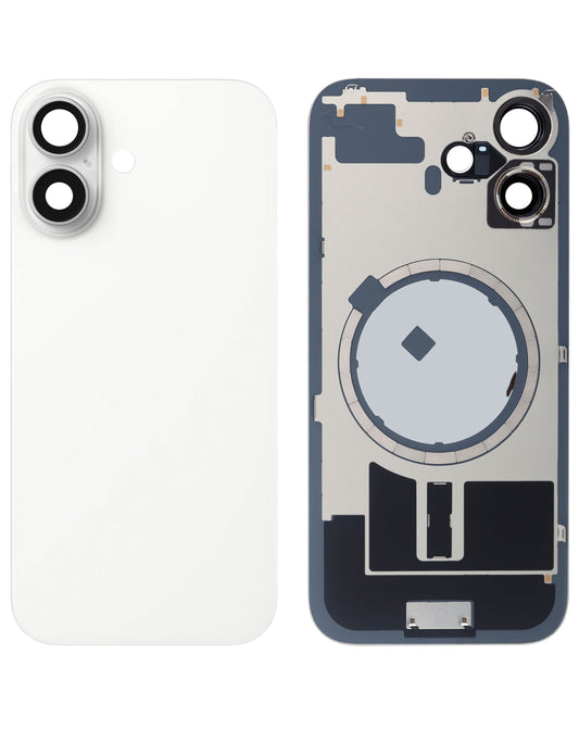 Replacement For iPhone 17 Back Glass Panel With Magsafe Magnet- White (NO LOGO)