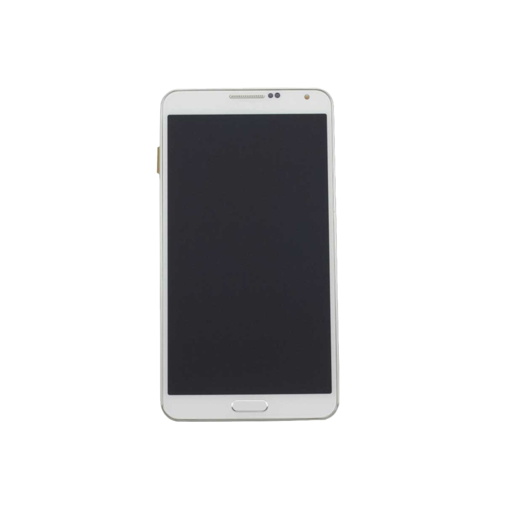 Samsung Galaxy Note 3 N900V N900P Display Assembly and Frame - White (Refurbished)