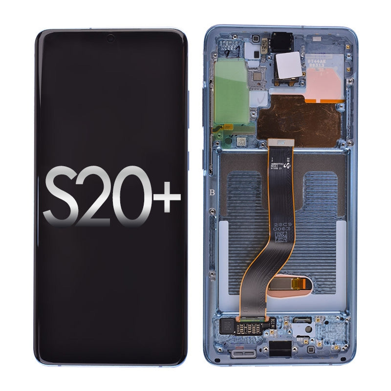 Oled Screen Digitizer With Frame Replacement For Samsung Galaxy S20 Plus G985/ 5G G986 (Premium) -
