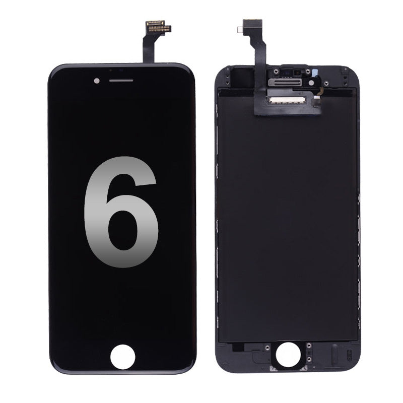 LCD with Touch Screen Digitizer with Frame for iPhone 6 - Black