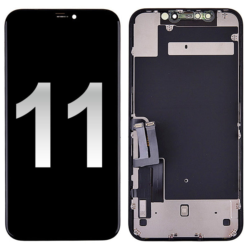 LCD Screen Digitizer Assembly with Back Plate for iPhone 11 (Advanced)