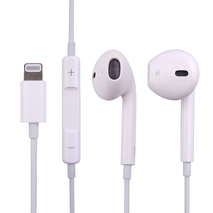 Wired Headphone for iPhone 7 to 14 Pro Max - White