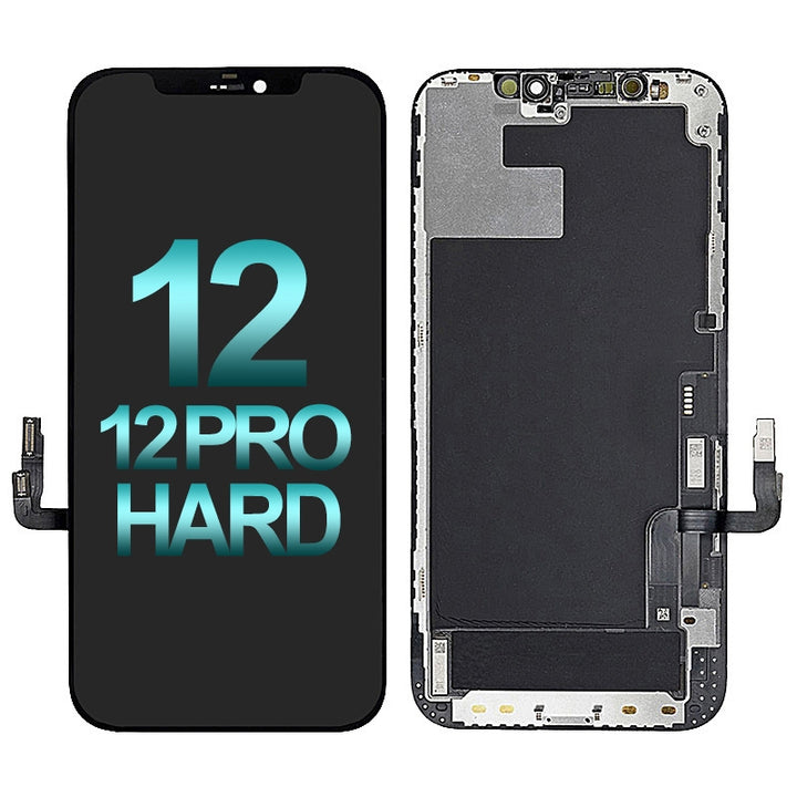 Premium Hard OLED Screen Digitizer Assembly With Frame for iPhone 12/ 12 Pro