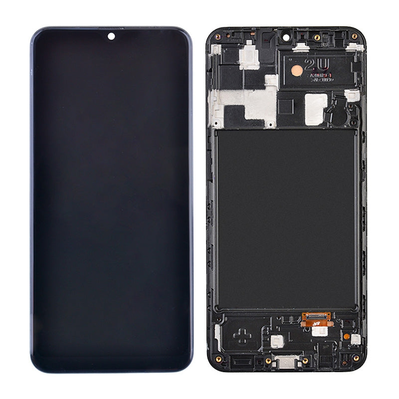 LCD Screen Digitizer With Frame for Samsung Galaxy A20 2019 A205 (Incell) - Black