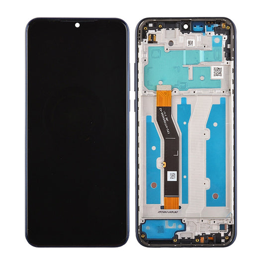 LCD Screen Digitizer with Frame for Motorola Moto G Play (2021) XT2093 - Misty Blue