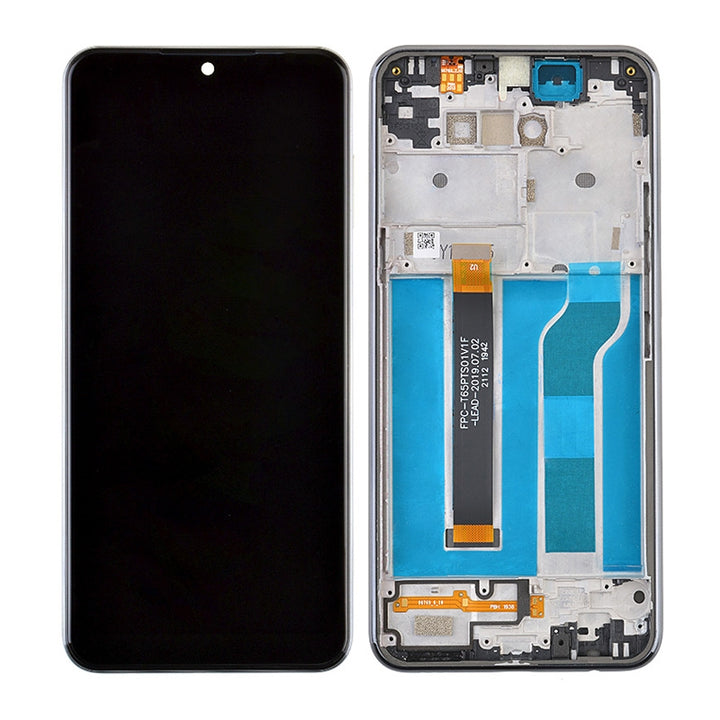 LCD Screen Digitizer Assembly With Frame for LG K51 - Black