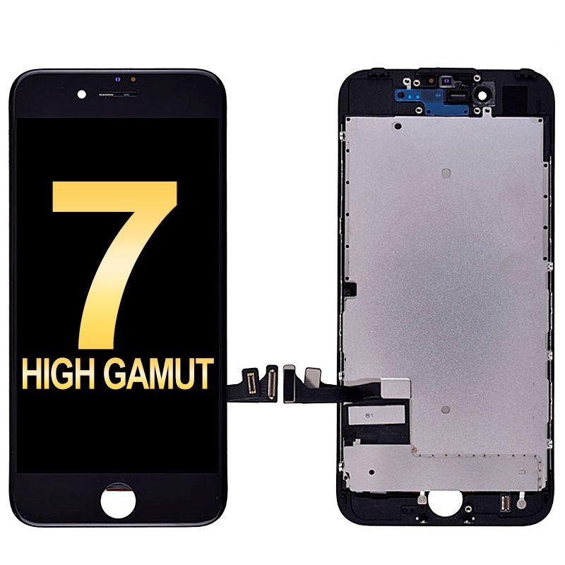 iPhone  7 LCD Assembly w/ Steel Plate (BLACK)