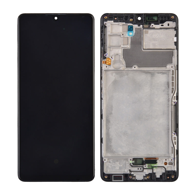 OLED Screen Digitizer Assembly With Frame for Samsung Galaxy A42 5G A426 (Premium) - Prism Dot Black