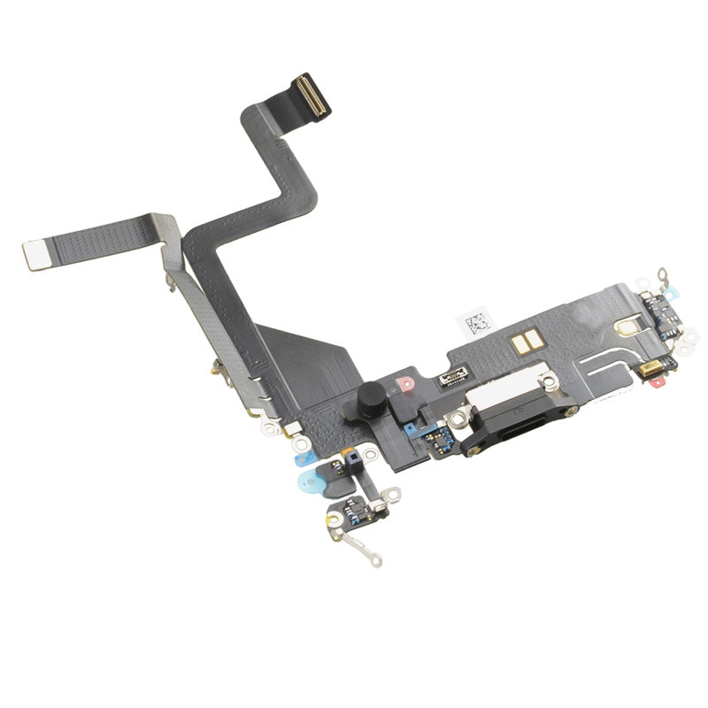 Charging Port with Flex Cable for iPhone 14 Pro (High Quality) - Black