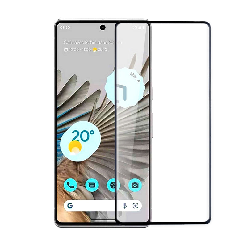 Tempered Glass Screen Protector for Google Pixel 7 Pro(Retail Packaging) - Black