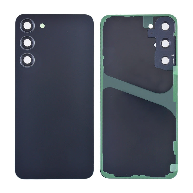 Back Cover with Camera Glass Lens and Adhesive Tape for Samsung Galaxy S23 Plus S916 (for SAMSUNG) - Phantom Black