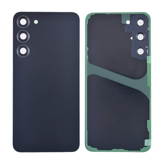 Back Cover with Camera Glass Lens and Adhesive Tape for Samsung Galaxy S23 Plus S916 (for SAMSUNG) - Phantom Black