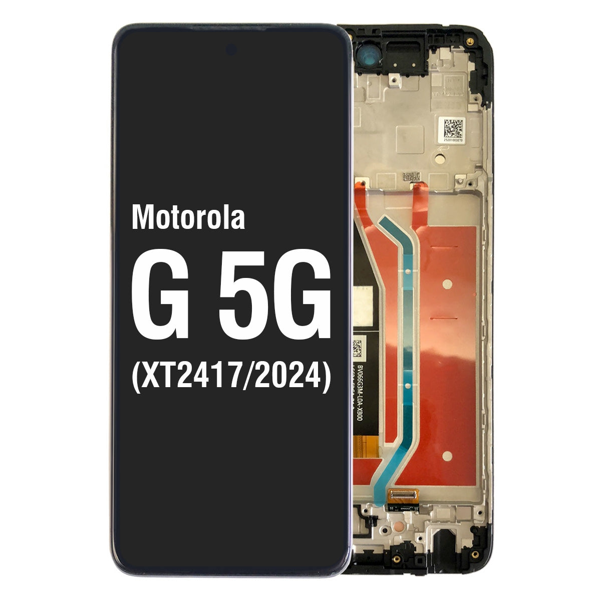LCD Screen Digitizer Assembly With Frame for Motorola Moto G 5G (2024) XT2417
