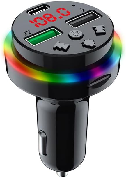 Car FM Transmitters Colorful Light