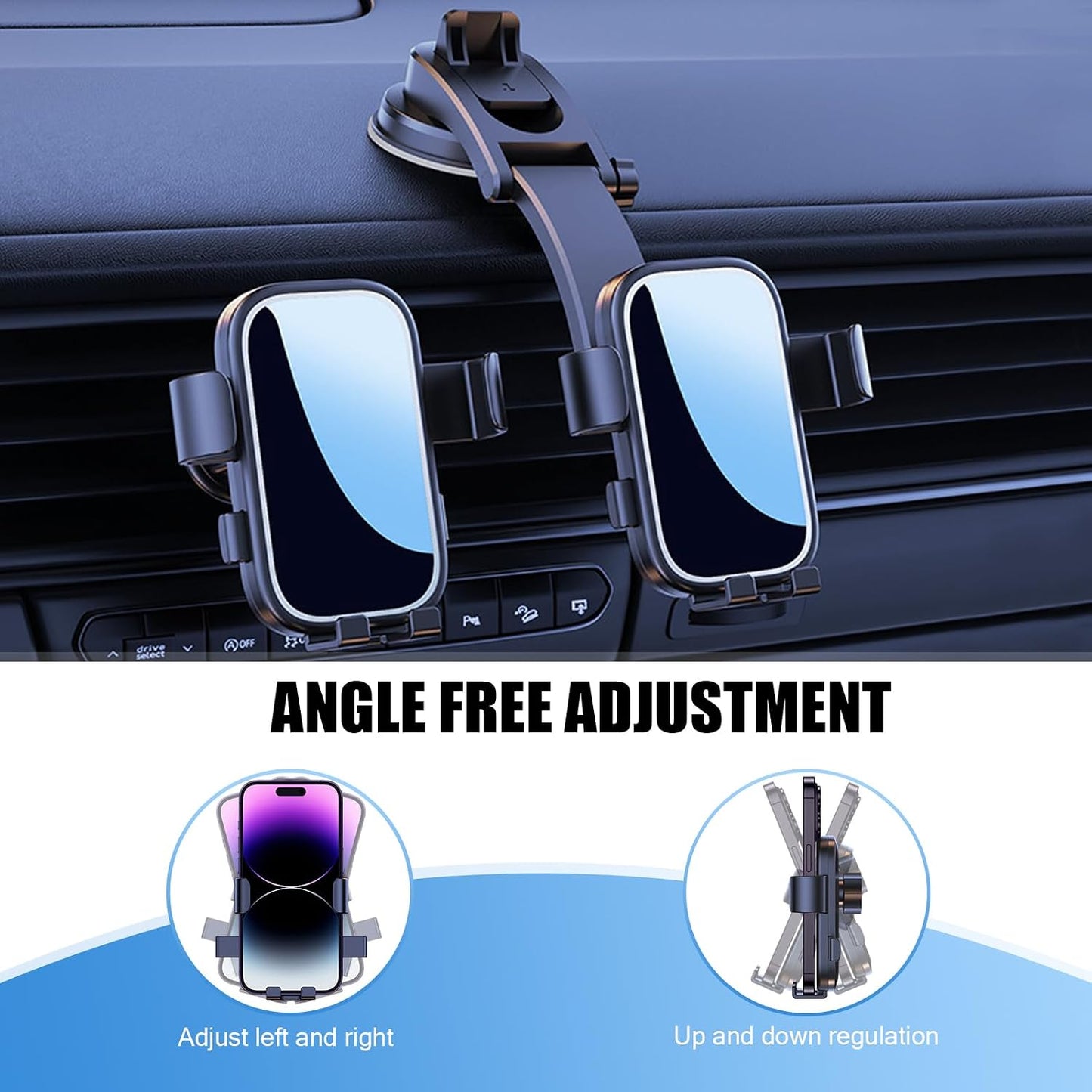 NCC CH20  Suction Cup Car Mount Mobile Phone Holder Black