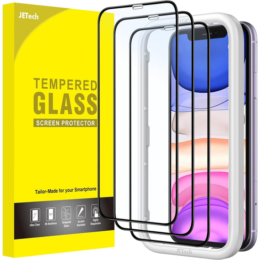 Full Cover Tempered Glass Screen Protector for iP XR/ 11 (Pack of 10)