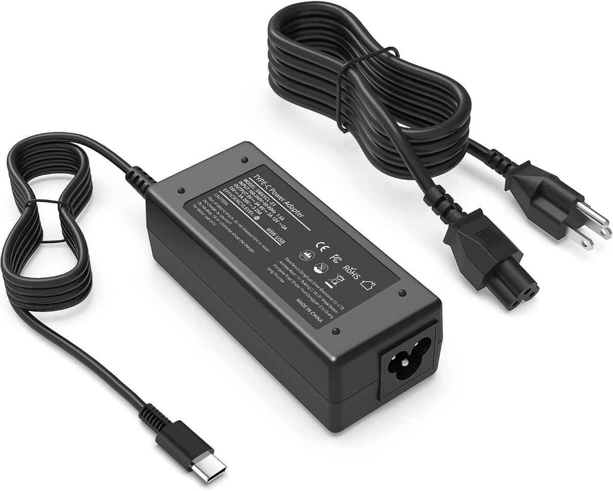 65W USB C Laptop Charger Compatible with HP chromebook Lenovo Dell Acer Asus Samsung