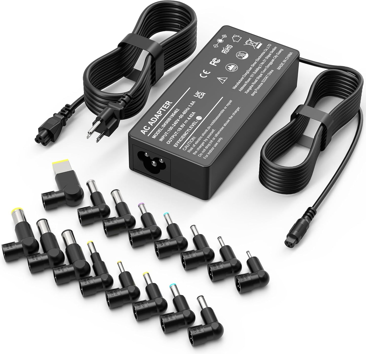 Universal Laptop Charger Compatible with HP Lenovo Dell Acer Asus Toshiba IBM Fujitsu Notebook Ultrabook Chromebook Computer.