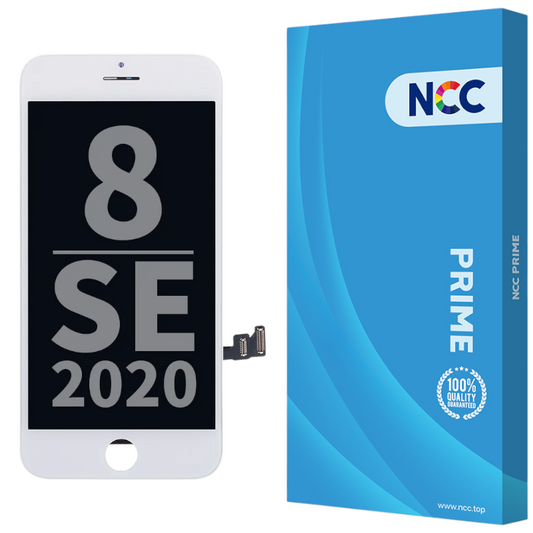 iPhone SE (2020 / 2022) / 8 LCD Assembly w/ Steel Plate (WHITE) ( HIGH QUALITY )