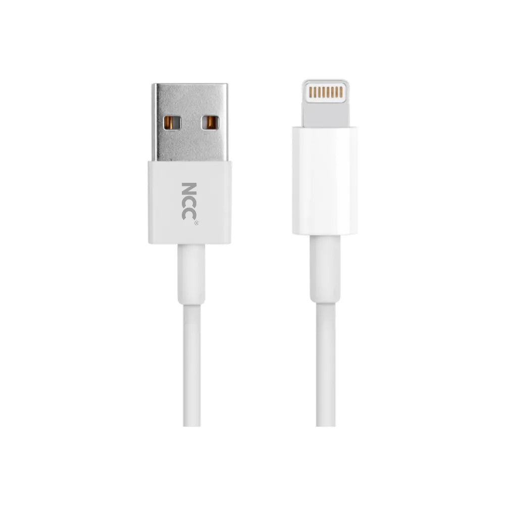 USB-A TO Lightning cable NCC -white