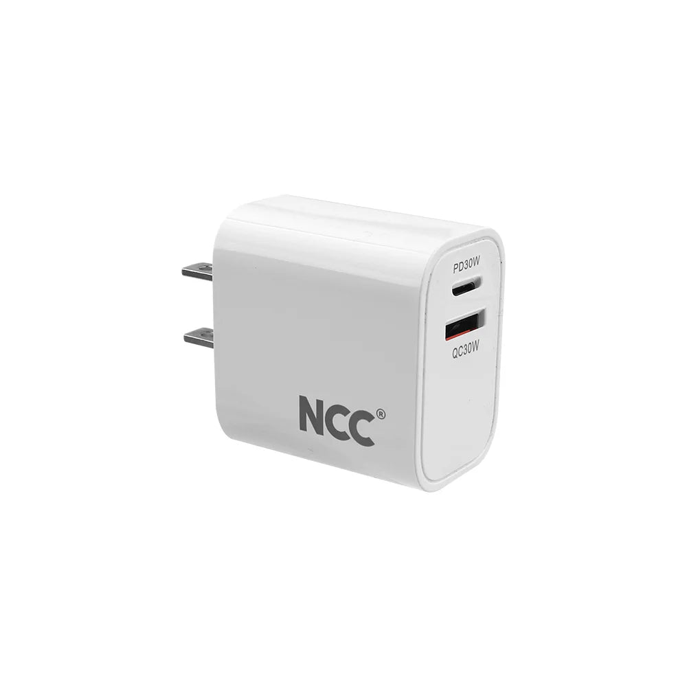 NCC C221 30W USB-A+C Charger US Plug with Package