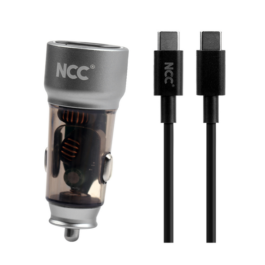 NCC R13 48W Black car Charger set C-C Black-48W