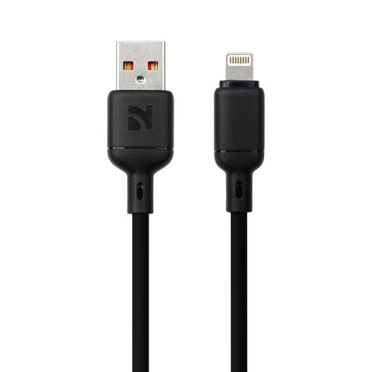 NCC USB-A to Lightining Silicone Fast Charging Cables 1.2m - XC-0203 - Black