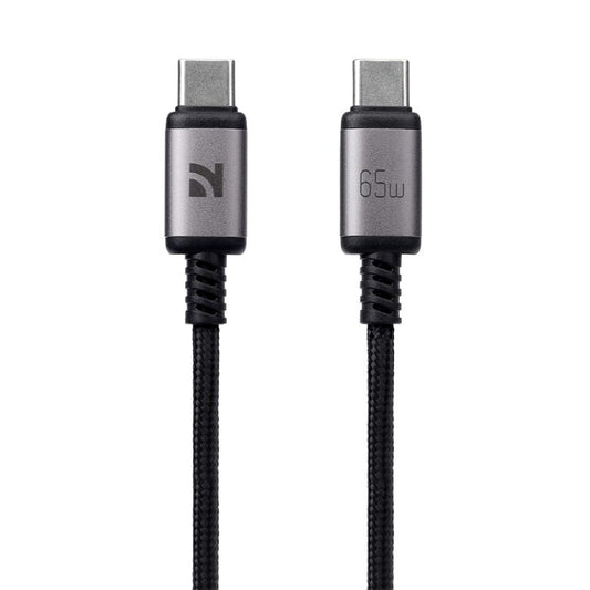 NCC Type-C to Type-C Braided Aluminium Fast Charging Cables 1.2m - 65W - Black