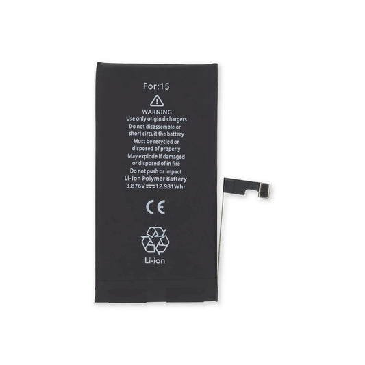 Replacement Battery for iPhone 15  (No Pop Up Window)