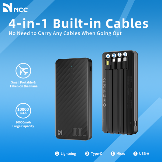 NCC Mobile Power Super Value Series DY-0802 10000mAh 10W Own Line Lighting Function