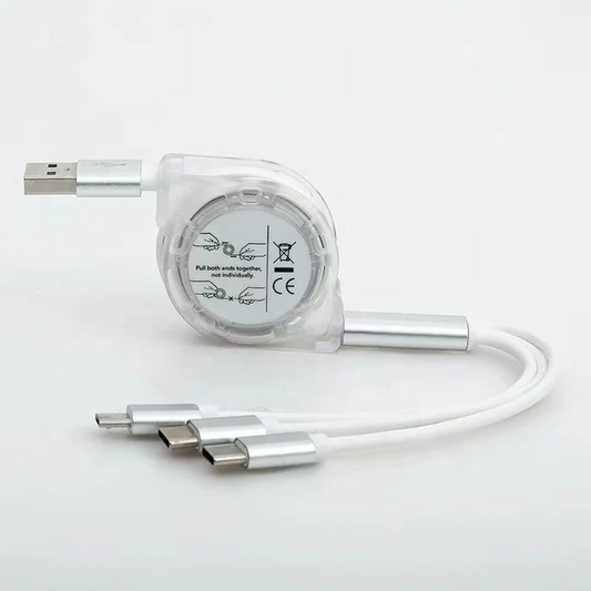 3 in 1 Retractable Type c USB C Android Mobile Phone Charger Fast Charging Cable for iPhone 15 Plus 14 13 12 Pro Max 11 X XR XS