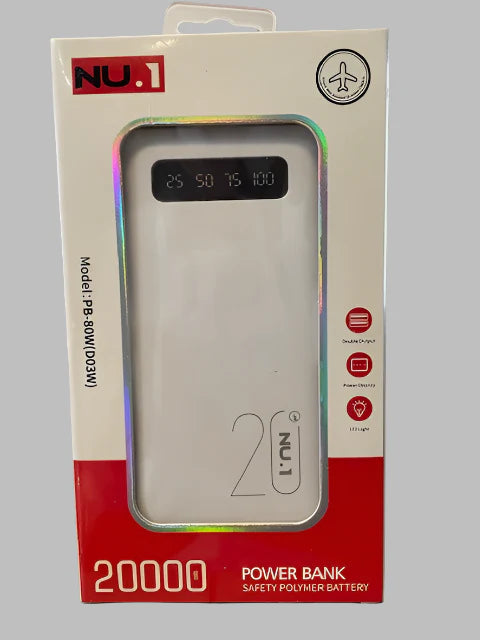 NU.1 Power Bank 20000 mAh
