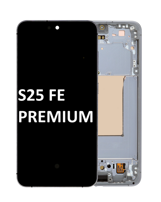 OLED Assembly with Frame for Galaxy S25 FE 5G (S731) (BLACK) (Premium)