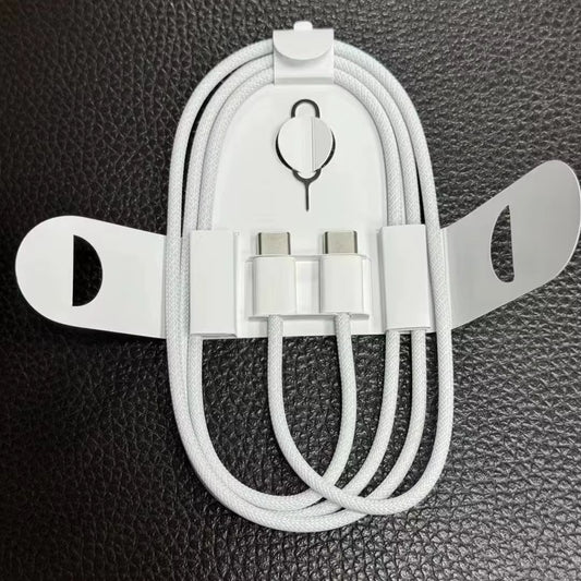 USB-C 60W CHARGE CABLE FOR IPHONE 17 PRO MAX WITH SIM CARD NEEDLE.