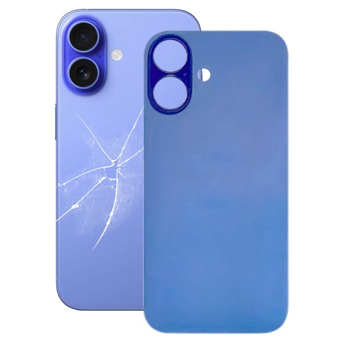 Replacement For iP 16 Plus Back Glass Panel With Magnet- Ultramarine (NO LOGO)