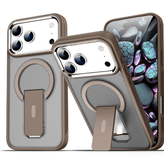 iPhone 17 Pro/18 Pro Space Bracket Kickstand Magsafe Case | Gold
